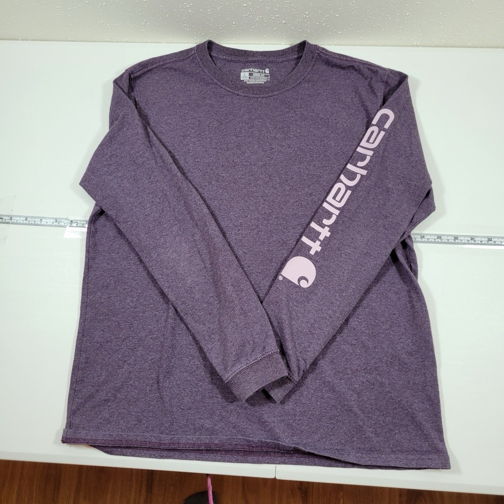 Carhartt Women's Long Sleeve Shirt Loose Fit Size Large‎ Purple